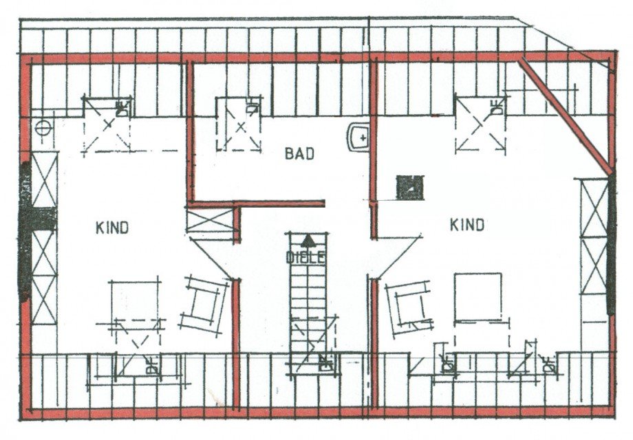 Grundriss Dachgeschoss Haus Forst