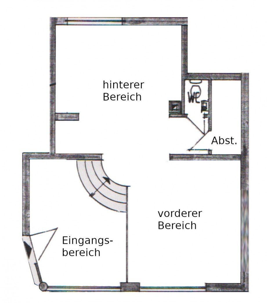 Grundriss Ladenlokal Bruchsal