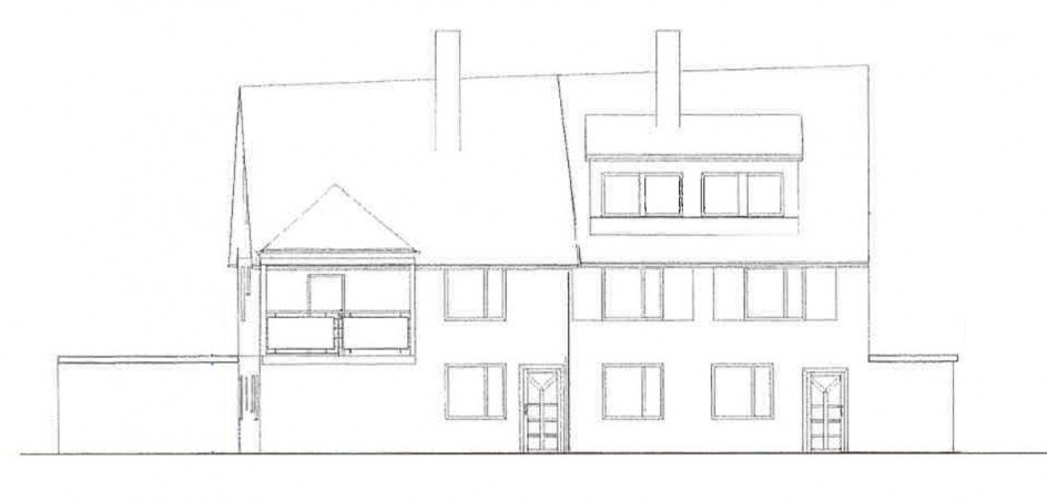 Ansicht West Erdgeschosswohnung Gernsbach