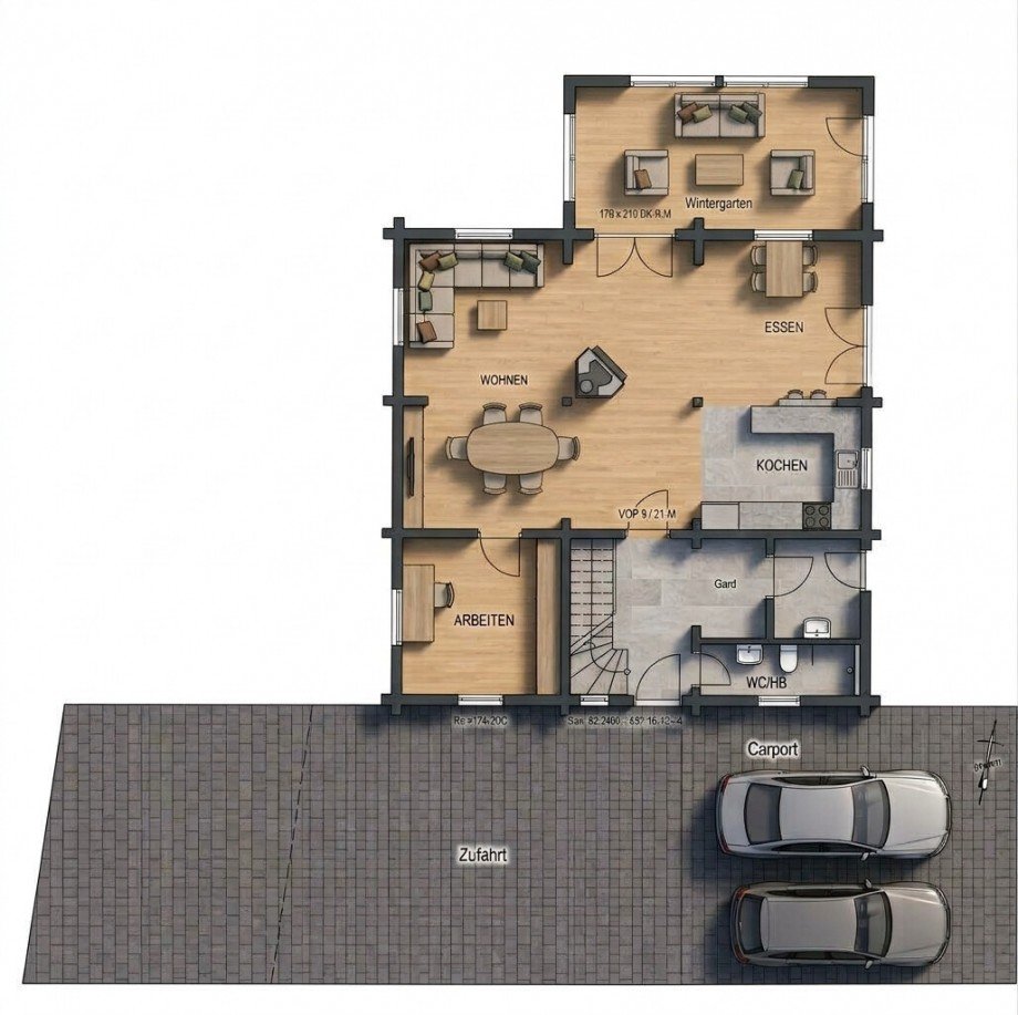 Erdgeschoss Einfamilienhaus �stringen