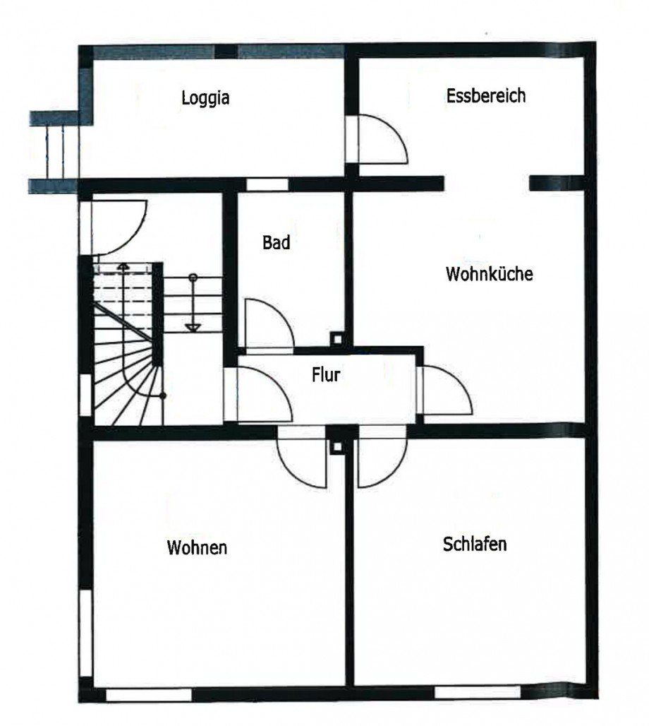 Grundriss Erdgeschoss Zweifamilienhaus Wagh�usel