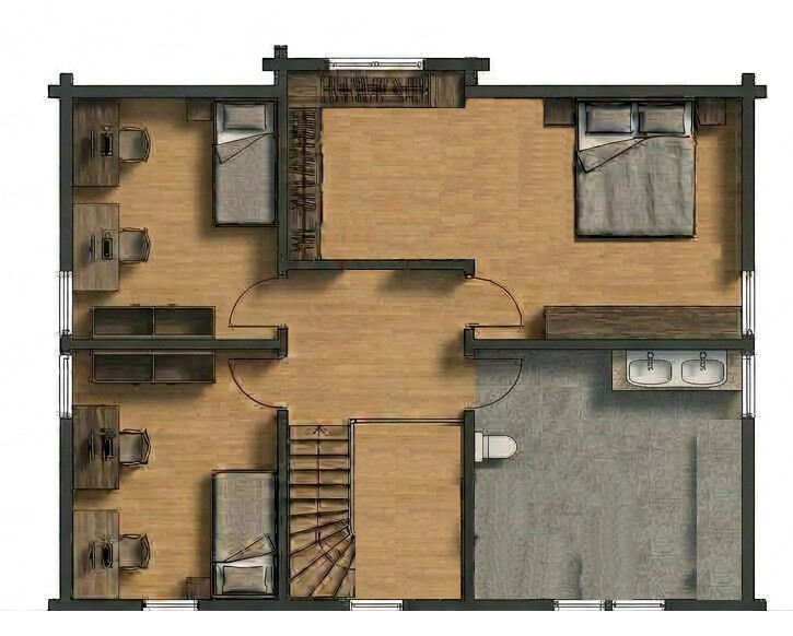 Obergeschoss Einfamilienhaus �stringen