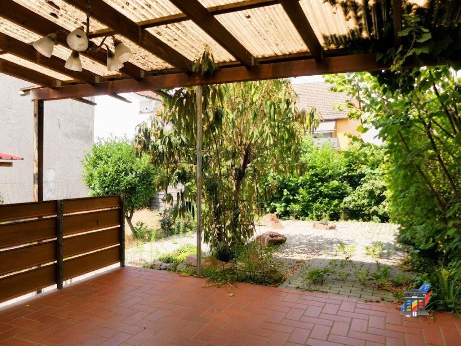 Terrasse Aussicht Doppelhaush�lfte Sandhausen