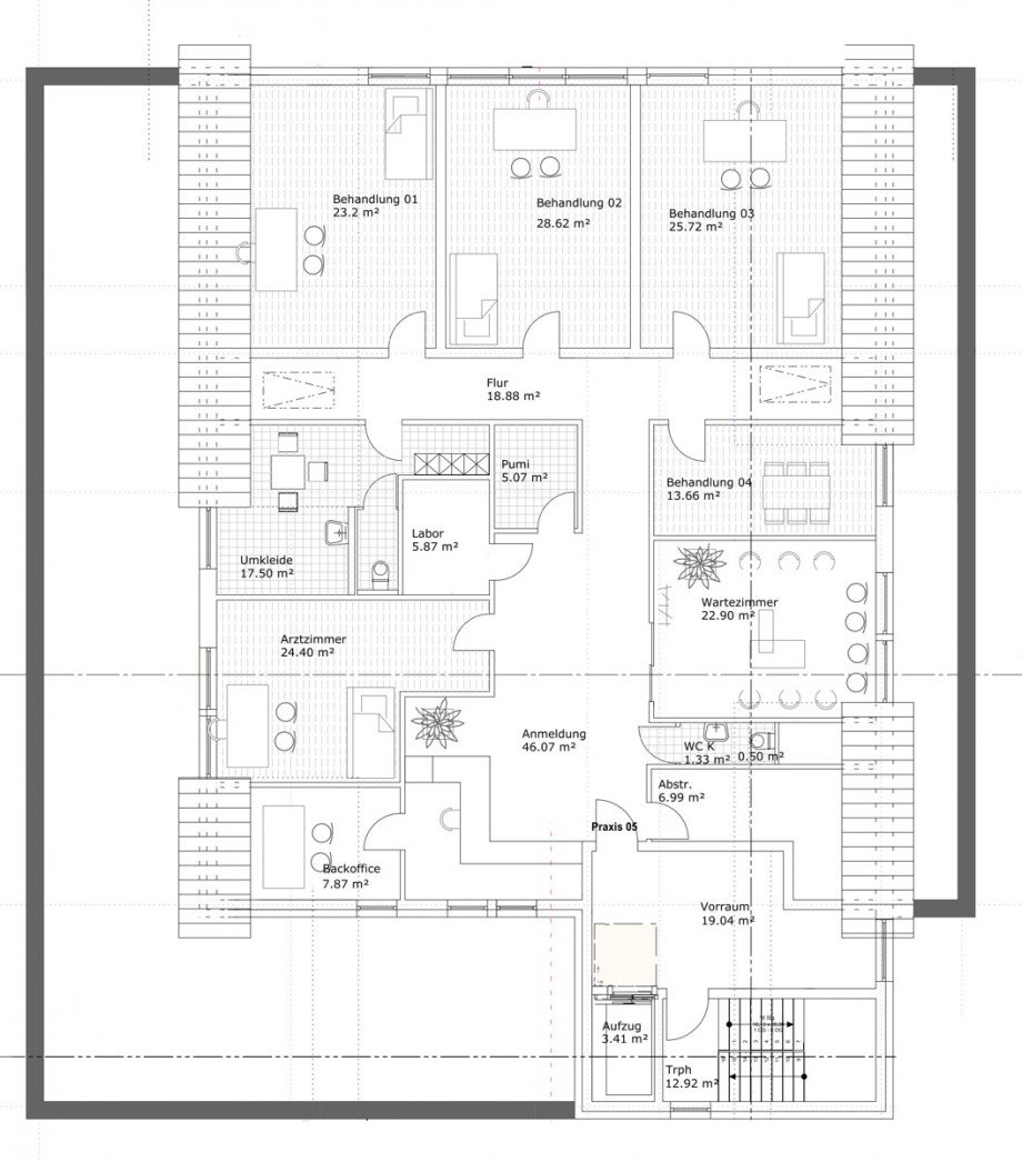2. Dachgeschoss Praxis Bad Sch�nborn