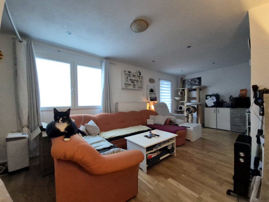 Wohnzimmer (Weitwinkel) Maisonettewohnung Gernsbach
