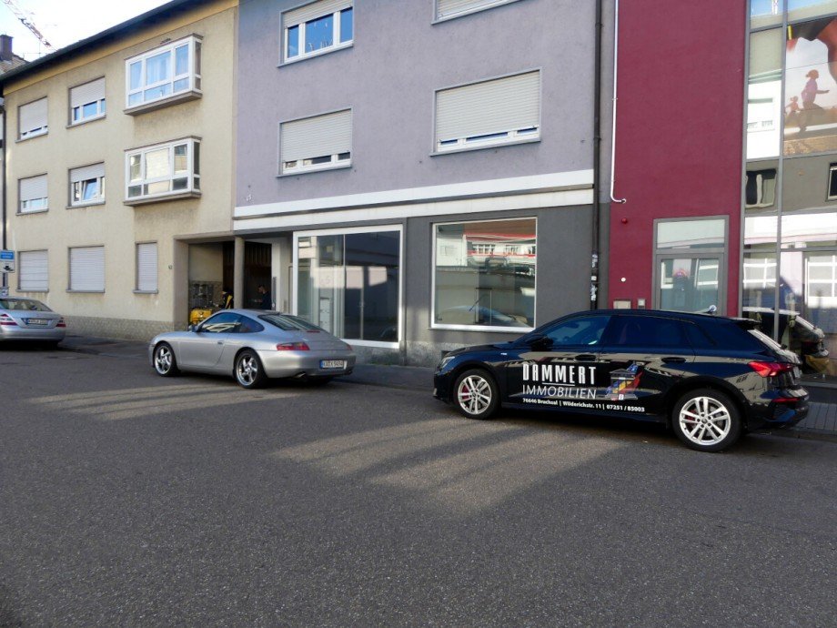 Seitenansicht Ladenlokal Bruchsal