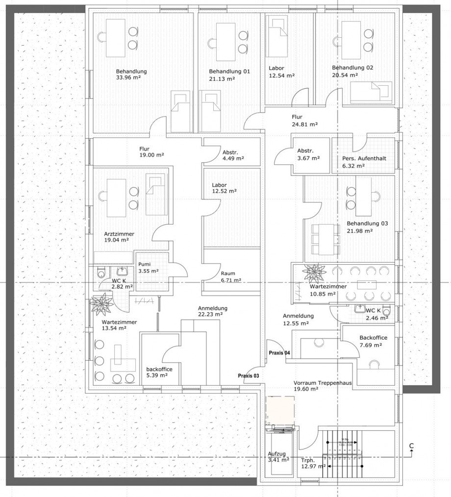 Grundriss 1. Dachgeschoss Praxis Bad Sch�nborn
