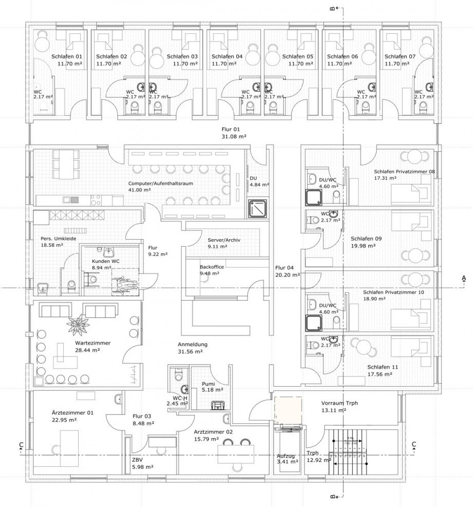 1. Obergeschoss Praxis Bad Sch�nborn